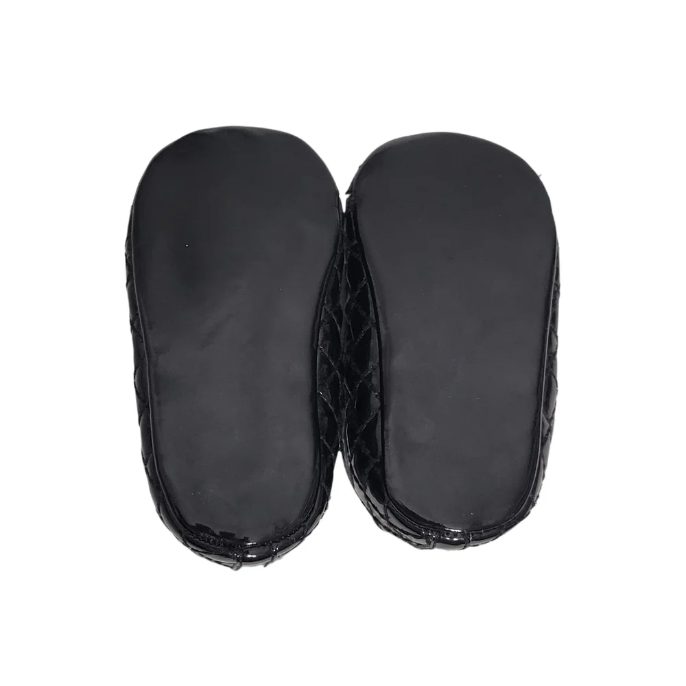 Koalababy Black Faux Patent Leather Ballet Flats